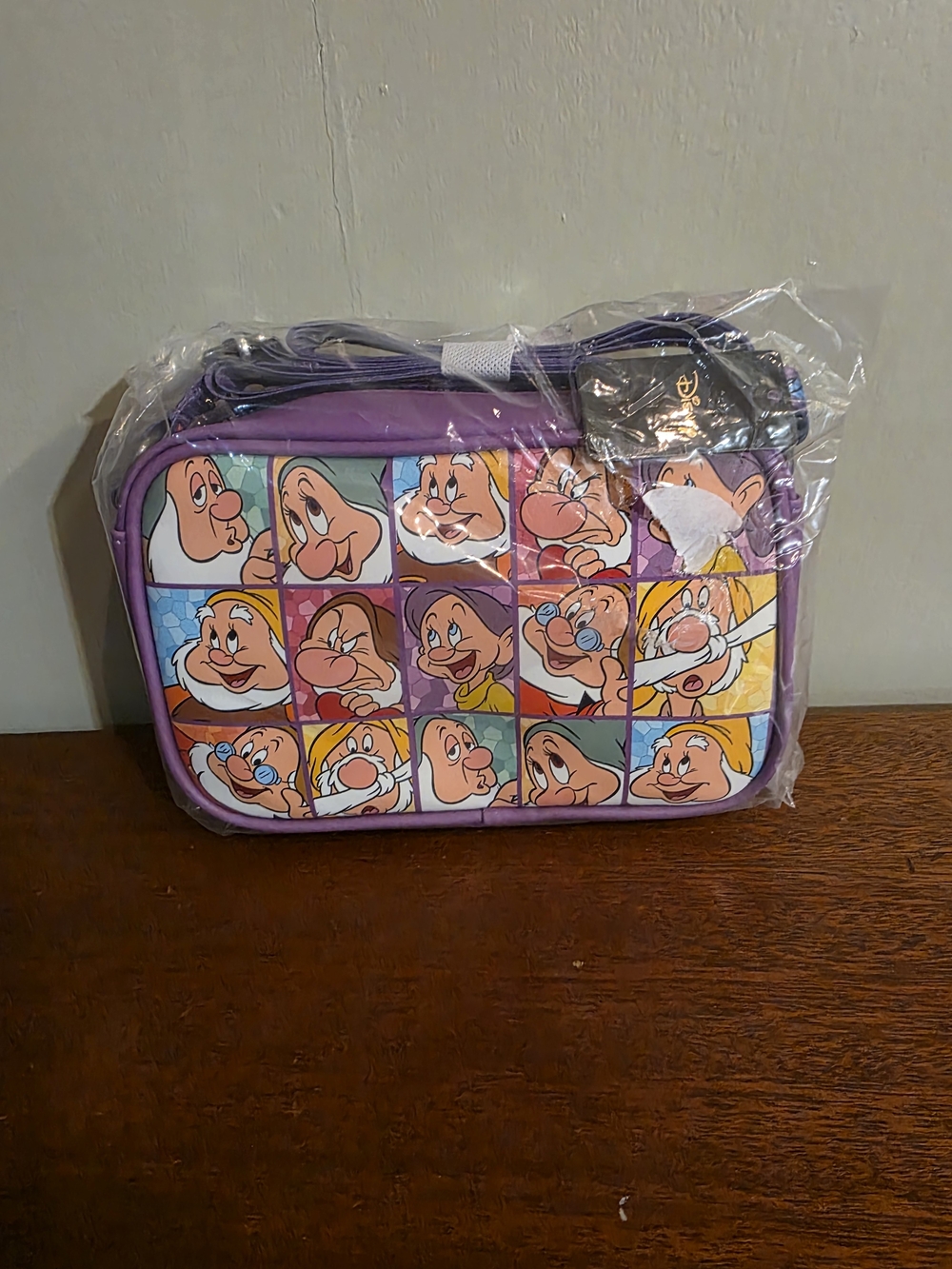 Disney Purple Dwarfs Panel Crossbody Bag